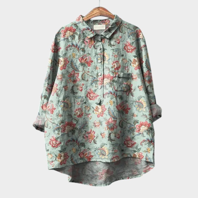 FLEUR™ |  ELEGANTE BLOUSE MET BLOEMEN