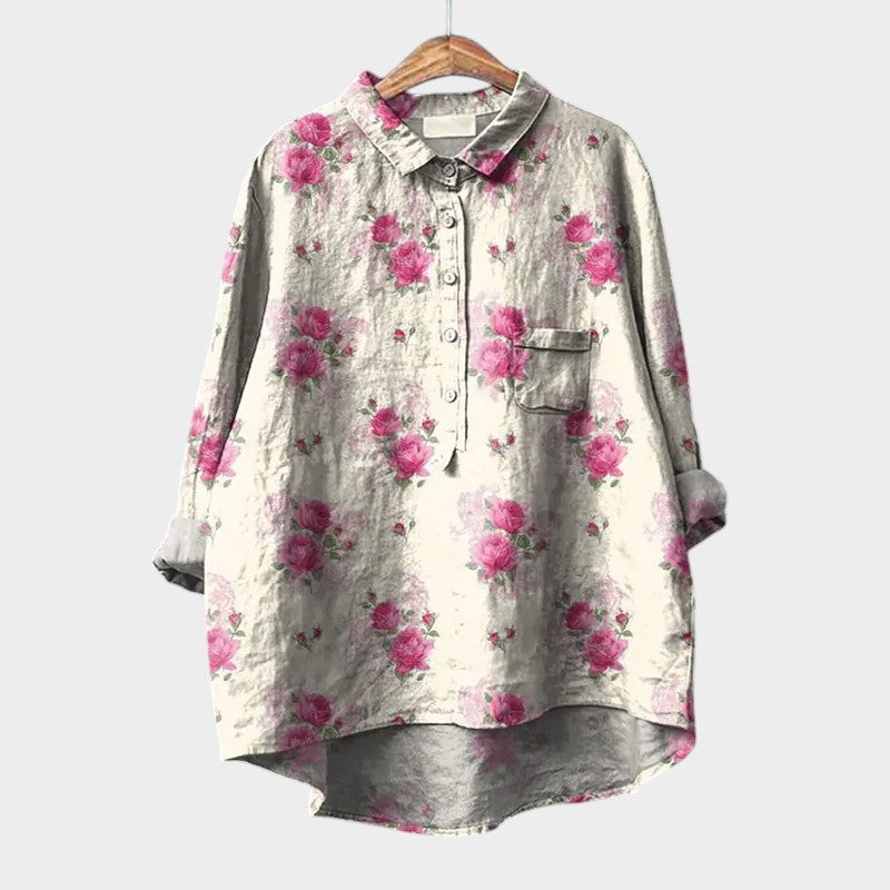 FLEUR™ |  ELEGANTE BLOUSE MET BLOEMEN